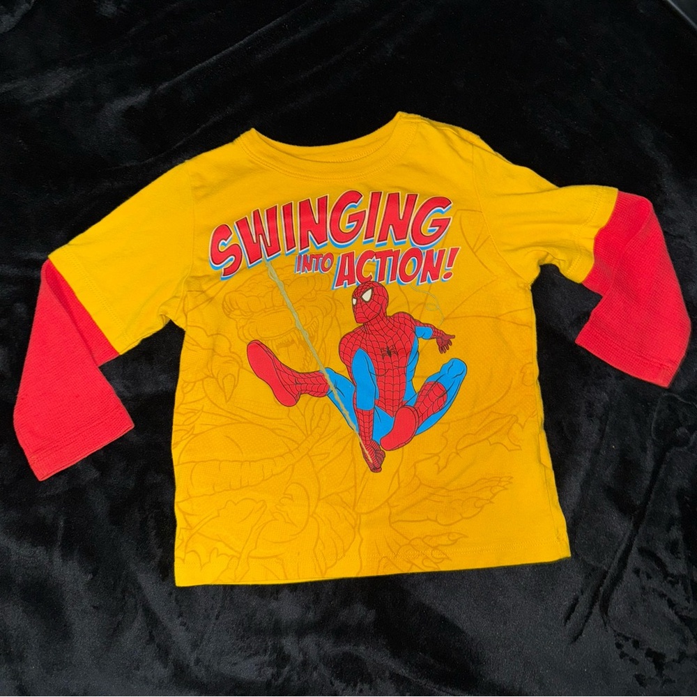 Yellow and Red Spider-Man Long Sleeve Shirt